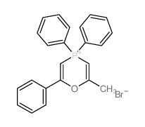 4H-1,4-Oxaphosphorinium,2-methyl-4,4,6-triphenyl-, bromide (1:1) picture