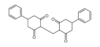 2-[(2,6-dioxo-4-phenylcyclohexyl)methyl]-5-phenylcyclohexane-1,3-dione Structure