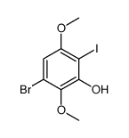 3-Bromo-6-iodo-2,5-dimethoxyphenol Structure