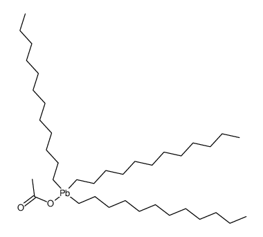 tridodecyl lead (1+), acetate Structure