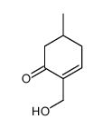 2-(hydroxymethyl)-5-methylcyclohex-2-en-1-one Structure