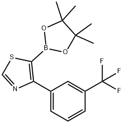 4-(3-Trifluoromethylphenyl)thiazole-5-boronic acid pinacol ester图片