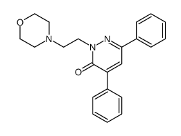 2-(2-morpholin-4-ylethyl)-4,6-diphenylpyridazin-3-one结构式