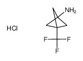 3-(三氟甲基)二环[1.1.1]戊烷-1-胺盐酸结构式