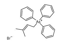 (Methyl-3-but-2-enyl)triphenylarsonium bromide Structure