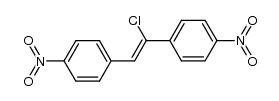 1,2-di(p-nitrophenyl)vinyl chloride Structure