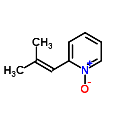 Pyridine, 2-(2-methyl-1-propenyl)-, 1-oxide (9CI) Structure