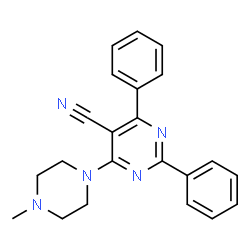 4-(4-METHYLPIPERAZINO)-2,6-DIPHENYL-5-PYRIMIDINECARBONITRILE picture