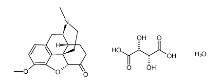 hydrocodone bitartrate Structure