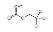 hydroxy-oxo-(2,2,2-trichloroethoxy)phosphanium结构式