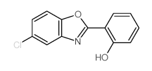 Phenol, 2- (5-chloro-2-benzoxazolyl)- Structure