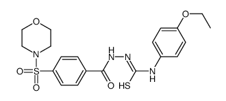 1-(4-ethoxyphenyl)-3-[(4-morpholin-4-ylsulfonylbenzoyl)amino]thiourea结构式