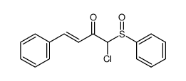 (E)-1-chloro-4-phenyl-1-(phenylsulfinyl)but-3-ene-2-one Structure