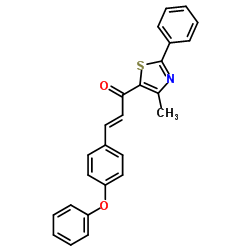 (2E)-1-(4-Methyl-2-phenyl-1,3-thiazol-5-yl)-3-(4-phenoxyphenyl)-2-propen-1-one Structure