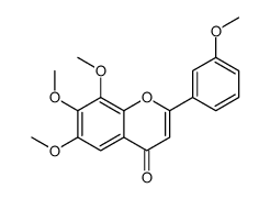 6,7,8-trimethoxy-2-(3-methoxyphenyl)chromen-4-one Structure