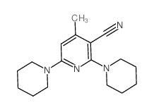 4-methyl-2,6-bis(1-piperidyl)pyridine-3-carbonitrile structure