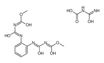 carbamoylcarbamic acid,methyl N-[[2-(methoxycarbonylcarbamoylamino)phenyl]carbamoyl]carbamate Structure