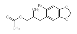 [3-(6-bromobenzo[1,3]dioxol-5-yl)-2-methyl-propyl] acetate结构式