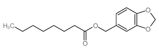 Octanoic acid,1,3-benzodioxol-5-ylmethyl ester结构式