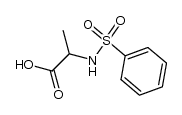 rac-N-(phenylsulfonyl)-alanine结构式