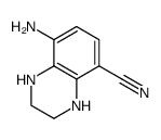 5-Quinoxalinecarbonitrile,8-amino-1,2,3,4-tetrahydro- Structure