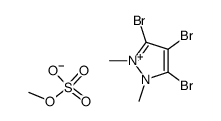 3,4,5-tribromo-1,2-dimethylpyrazolium methyl sulfate Structure