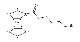 (6-溴-1-氧己基)二茂铁结构式