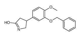 4-(4-methoxy-3-phenylmethoxyphenyl)pyrrolidin-2-one Structure