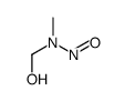 N-nitroso-N-methyl-N-hydroxymethylamine structure