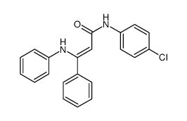 3-anilino-N-(4-chlorophenyl)-3-phenylprop-2-enamide Structure