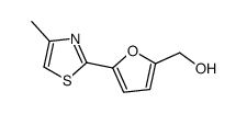 [5-(4-methyl-1,3-thiazol-2-yl)furan-2-yl]methanol结构式