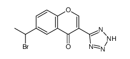 6-(1-bromoethyl)-3-(2H-tetrazol-5-yl)chromen-4-one Structure