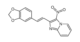 2-[2-(1,3-benzodioxol-5-yl)ethenyl]-3-nitroimidazo[1,2-a]pyridine结构式