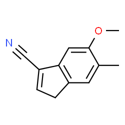 1H-Indene-3-carbonitrile,5-methoxy-6-methyl-(9CI) structure