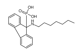 [9-(heptylamino)fluoren-9-yl]phosphonic acid结构式