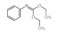 1,1-diethoxy-N-phenyl-methanimine structure