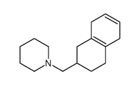 1-(1,2,3,4,5,8-hexahydronaphthalen-2-ylmethyl)piperidine结构式