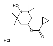 (1-hydroxy-2,2,6,6-tetramethylpiperidin-4-yl) cyclopropanecarboxylate,hydrochloride Structure