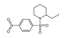 2-(iodomethyl)-1-(4-nitrophenyl)sulfonylpiperidine Structure