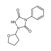 4-phenyl-1-(tetrahydro-2-furanyl)-1,2,4-triazolidine-3,5-dione结构式