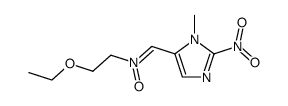 (2-ethoxy-ethyl)-(3-methyl-2-nitro-3H-imidazol-4-ylmethylene)-amine oxide结构式