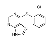 6-(2-chlorophenyl)sulfanyl-7H-purine Structure