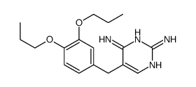 5-[(3,4-dipropoxyphenyl)methyl]pyrimidine-2,4-diamine结构式