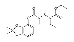 ethyl N-[(2,2-dimethyl-3H-1-benzofuran-7-yl)oxycarbonyl-methylamino]sulfanyl-N-ethylcarbamate结构式