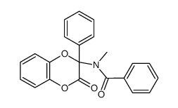 2-(N-Benzoyl-N-methyl)-2-phenyl-2,3-dihydro-1,4-benzodioxin-3-on结构式