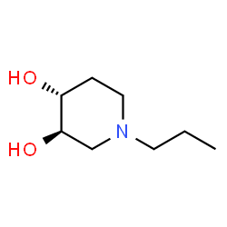 3,4-Piperidinediol, 1-propyl-, (3R,4R)-rel- (9CI)结构式