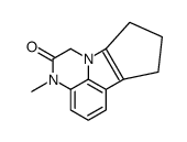 3-methyl-8,9-dihydro-3H,7H-cyclopenta[4,5]pyrrolo[1,2,3-de]quinoxalin-2-one结构式