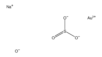 gold(3+) pentasodium tetrasulphite Structure