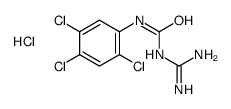 1-(diaminomethylidene)-3-(2,4,5-trichlorophenyl)urea,hydrochloride结构式