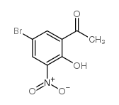 5'-bromo-2'-hydroxy-3'-nitroacetophenone Structure